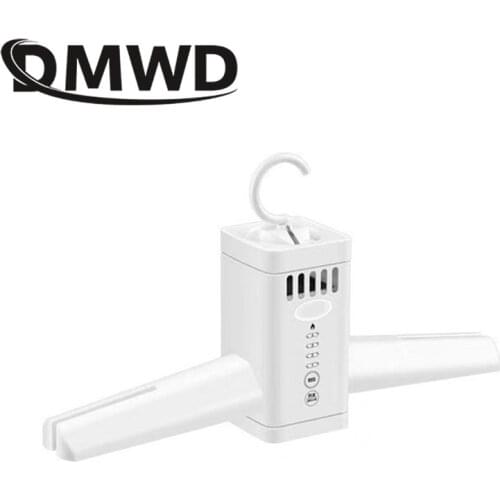 DMWD 110V/220V Electric Clothes Drying Rack Shoe Dryer Portable Travel Mini Folding Available Clothing Shoes Heater Cloth Dryer