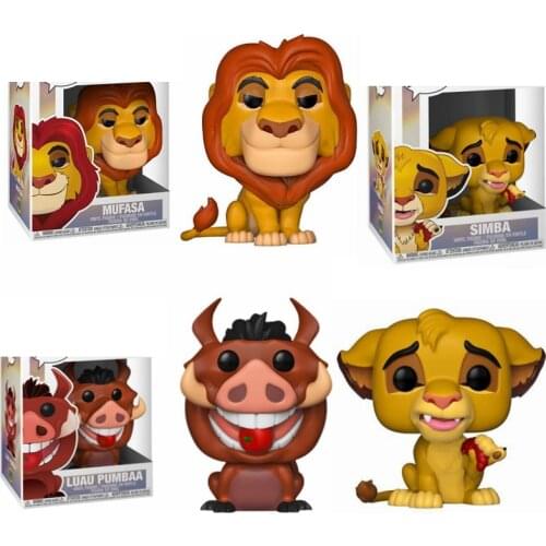 LION KING MUFASA #495 SIMBA #496 Animation LUAU PUMBAA #498 Figure Model Toys for Children Gift