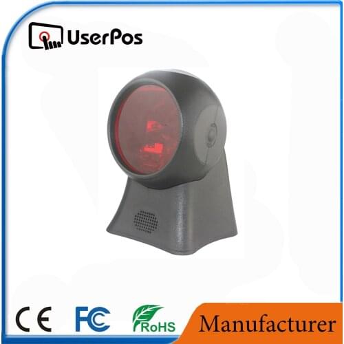 Chinese Factory 1D Omni-Directional Laser Barcode Scanner 32bits Desktop Laser Barcode Reader Scanner