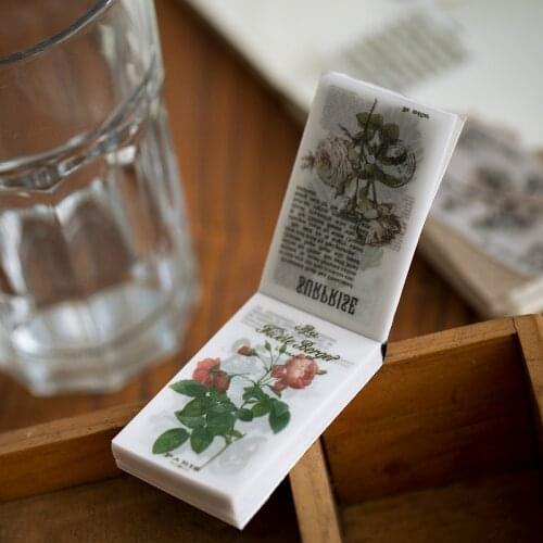 Creative Vintage Plant illustrated Writing Note Plants Flowers Memo Pads Transparent Sulphuric Acid Paper Loose Leaf Paper Notes