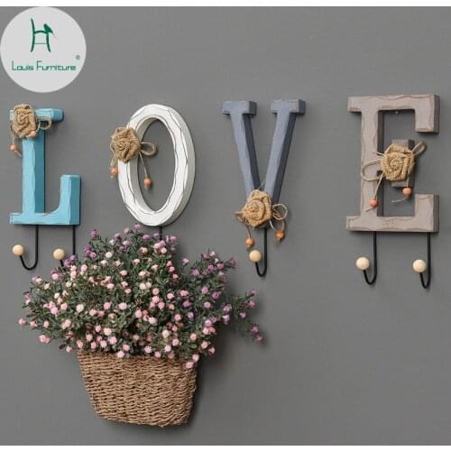 Louis Fashion Creative Key Hook Wall Up Entrance Door Shelf Hang Dressing Room