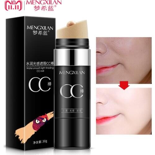 MENGXILAN Face Foundation Makeup Air Cushion CC Cream Roller Design Bare Whitening Isolation Concealer Moisturizing Cosmetics
