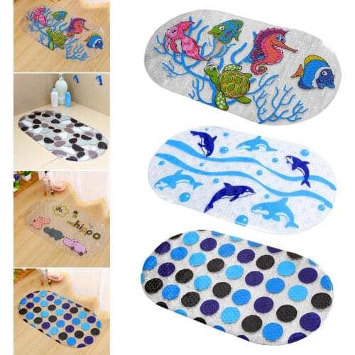 Cartoon Baby Children Anti-slip Durable Suction Cup PVC Bathtub Mats Bathroom Carpet Shower Floor Mat Bath Soft Massage Pad