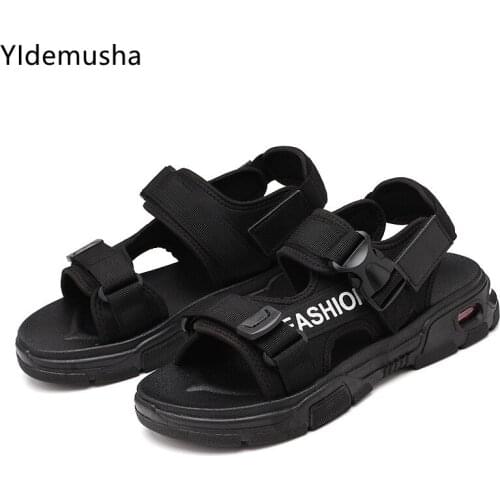 2021 New Casual Shoes Men Sandals Summer Beach Shoes Soft Sole Sandal Mens Sandles Outdoor Breathable Non-slip Mens Sandals