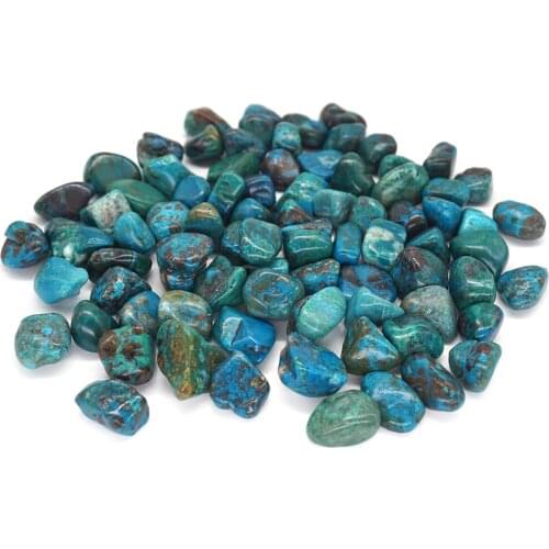 Natural Chrysocolla Tumbled Stone Healing Crystal Specimen Bulk Decor For DIY Pendant Necklace Jewelry Making Energy Material