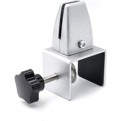 Aluminum Alloy C Type Non - perforating Adjustable Screen Partition Clip Glass Fixing Clamp