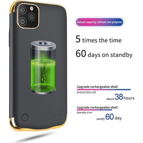 5000Mah New Battery Case Cover for Iphone 12 Pro Charging Case Silicone Charging External Back Cover Power Bank