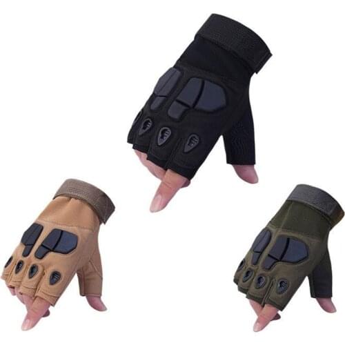 Newly Tactical Gloves Military Army Shooting Cut Proof Fingerless Gloves Men Anti-Slip Sports Paintball Airsoft Bicycle Gloves