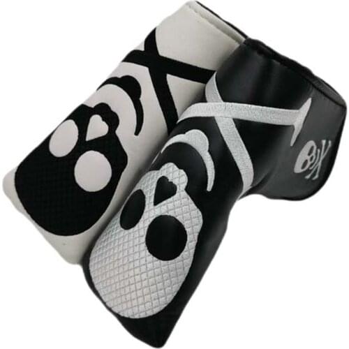 Durable Golf Head Cover Skull Printed Blade Putter Unisex Mallet Headcover