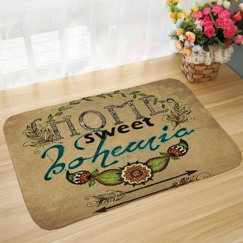 Anti-slip doormat Vacuuming kitchen bedroon bath floor mats Carpet Home Entrance Rugs Kids prayer mat 40*60cm DD247
