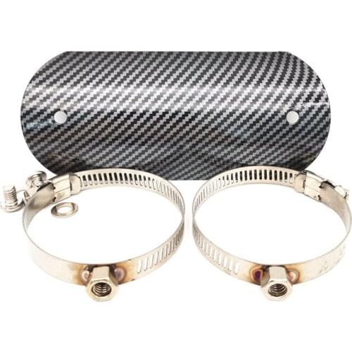 Carbon Fiber Style Motorcycle Exhaust Pipe Heat Shield Guard Ankle Protector