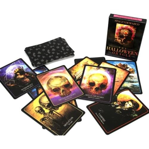 The Halloween Oracle Lifting the Veil between the Worlds Every Night 36 Tarot Cards Deck Family Party Board Game