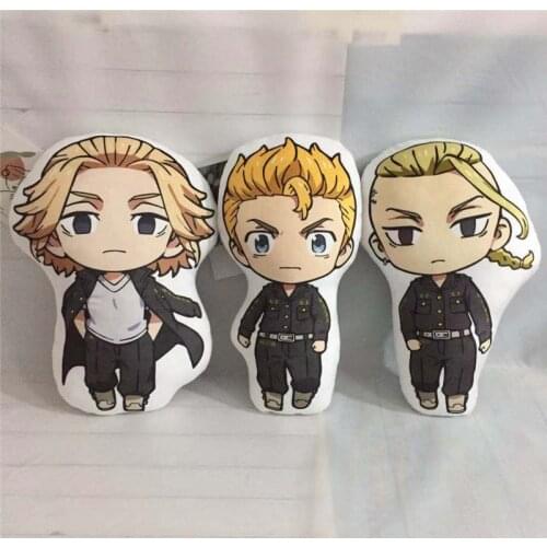 Tokyo Revengers Manjiro Ken Stuffed Pillow Plush Doll Toy Anime Takemichi Hinata Atsushi Pendant Kids Gift