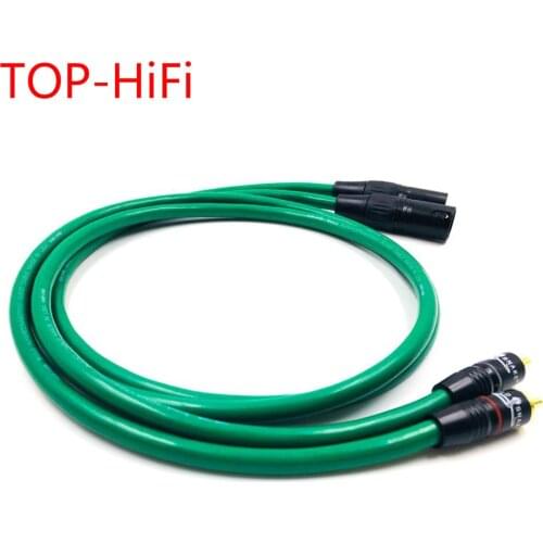 TOP-HiFi Pair Type-SNAKE-1 RCA to XLR Balacned Audio Cable RCA Male to XLR Male Interconnect Cable with MCINTOSH USA-Cable