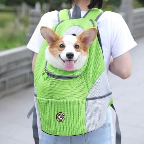 Outdoor Stretch Mesh Backpack for Dog Pet Carrier Cat Shoulder Knapsack Portable Travel Pocket Pet Dogs Back Bag Dog Accessories