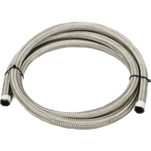 AN6/AN8/AN10 Universal Car Fuel Hose Oil Gas Line Stainless Steel Braided Pipeline Gas Radiator Brake Hose Fuel Pipe