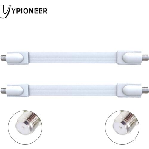 YPioneer T10032 Window Flat F Female Connector Cable Coax Coaxial RG6 RG-6 for Door TV Satellite