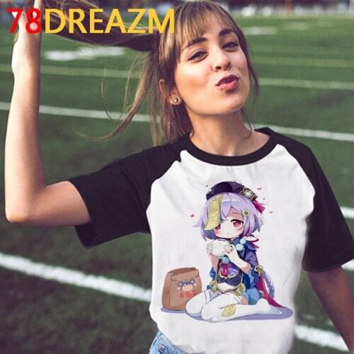 Genshin Impact t-shirt female print kawaii japanese clothes t-shirt streetwear