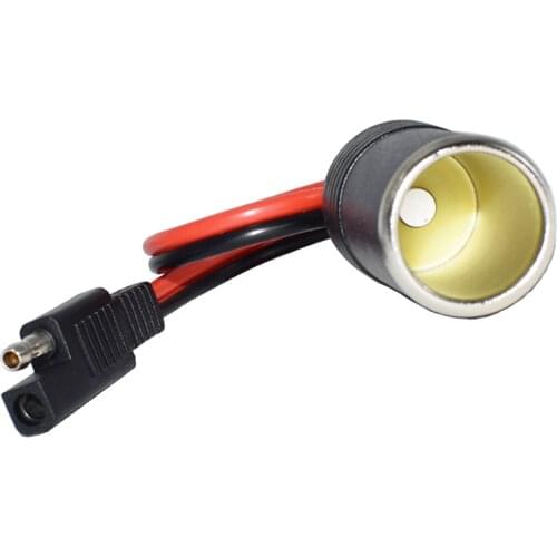 14awg 1.5m 30cm Female Car Cigar Cigarette Lighter Copper Socket Plug Connector Adapter