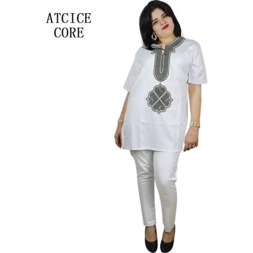 African dresses for woman soft material embroidery design dress LB041