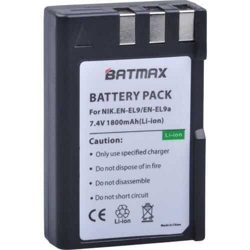 1Pcs 1800mAh EN-EL9 ENEL9 EN EL9 Camera battery for Nikon D40 D60 D40X D5000 D3000 Cameras MH-23 Charger