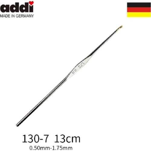Addi 13cm Crochet Hook Aluminum 130-7 Size 0.5mm-1.75mm