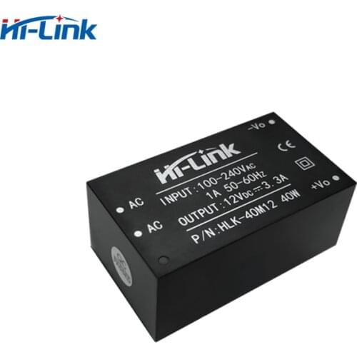 Free shipping new Hi-Link HLK-40M12 12v 40W output AC DC power supply with Logo Customized
