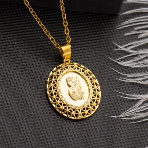 WANDO Ethnic necklace For Men/Women Party gifts Jewelry Necklace Gold Color Africa Eritrea Chunky Chain 5mm width N9