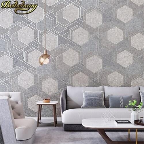 Beibehang European deerskin Abstract stripes Wallpaper For Walls 3D Wall paper Roll Bedroom Living room Sofa background stickers