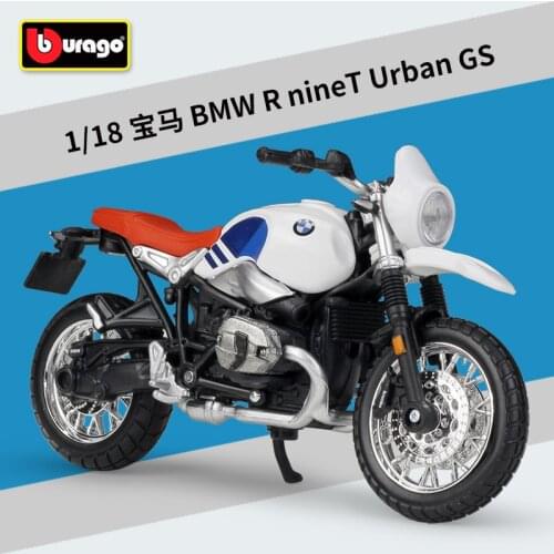 Halolo Bburago 1:18 BMW1 R nineT Urban GS Static Die Cast Vehicles Collectible Motorcycle Model Toys