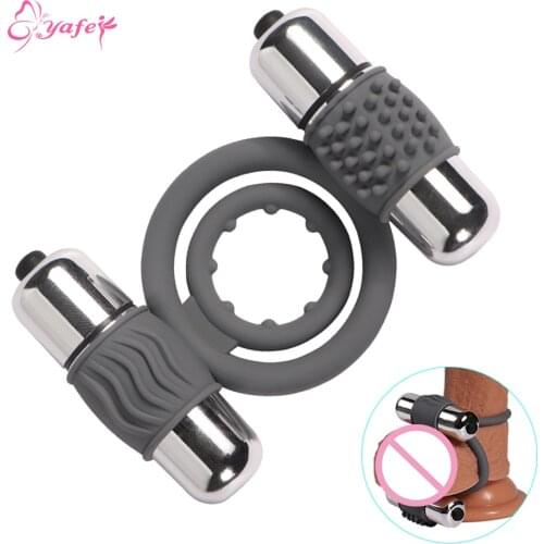 Vibrator Penis ring ball stretcher vibrating cock ring sex toy for men lock sperm sex tools for couples sex position penis