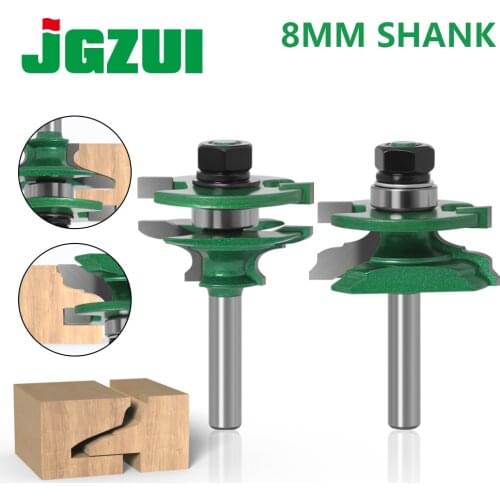 2PC 8mm Shank high quality Raised Panel Cabinet Door Router Bit Set - 2Bit Ogee Woodworking cutter woodworking router bits