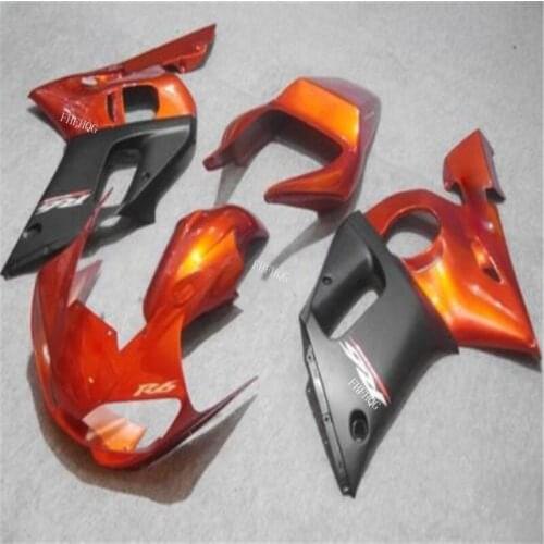 Motorcycle Fairing kit for YAMAHA YZFR6 98 99 00 01 02 YZF R6 YZF600 1998 2000 2002 ABS black Fairings set