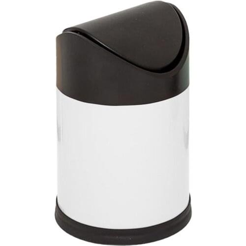 Exertion Metal Dangle Cover Metal Garbage Bucket 3 Liters Household Cleaning Tools & Accessories + Garbage Bins