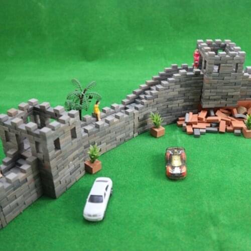 100pcs 1/16 Miniature Simulation Brick Diy Sand Table Diorama Landscape Scenery