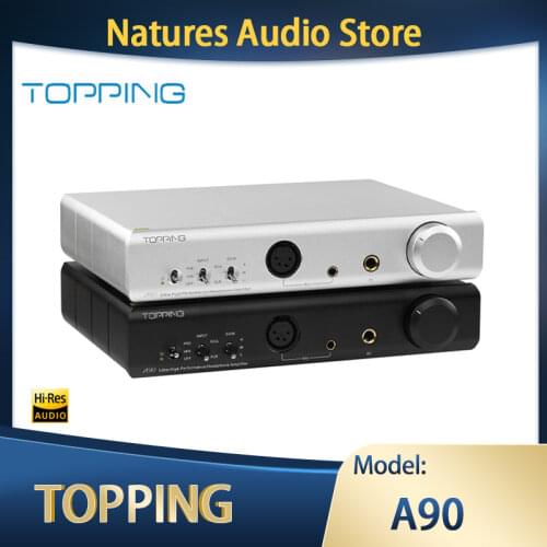 TOPPING A90 XLR Preamplifier Fully Balanced Headphone Amplifier 4.4mm Output A Good Companion for D90 D90SE Decoder