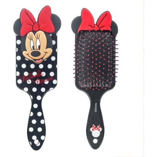 Disney Princess Minnie Mouse 3D Comb Baby Girl Hair Brush Mickey Mouse Kids Hair Brush Cartoon Cute Comb Christmas Gift