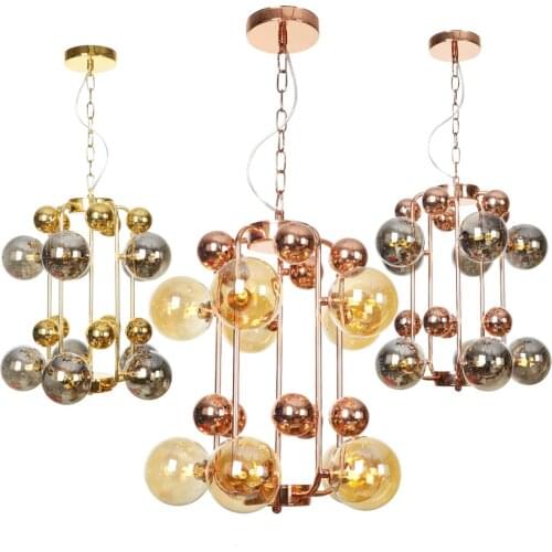 Modern Art 220v Led Chandelier Gold Chandelier Light Fixtures Chandeliers Lamps Ceiling Grape Bubbles Retro Chandelier Lighting