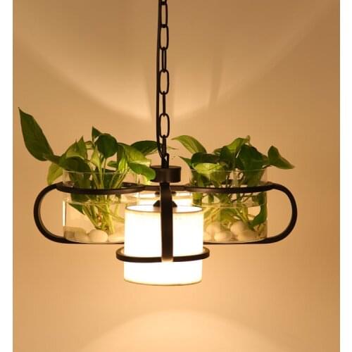 Modern Plant Pot Deco Pendant Lamp Fashion Nordic Shade Modern Dining Table Hanging Light Fixture DIY Luminaire Office Lighting