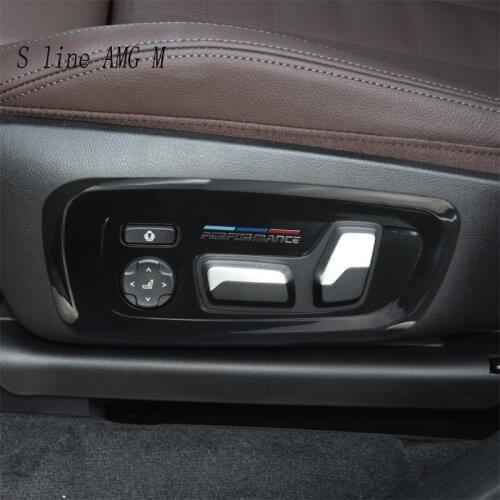 Car Styling Front Seat Adjustment Panel Decoration Cover Stickers Trim For BMW X3 G01 G08 Auto Interior For M Performance Declas