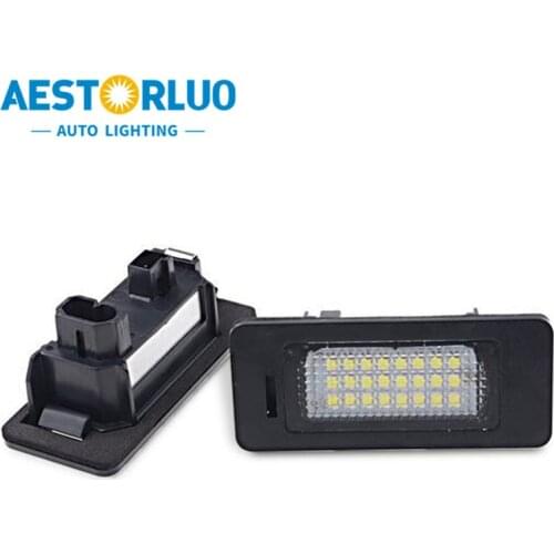 2pcs Error Free Factory Supply E39 LED License Plate Light Lamp For BMW E70 E88 E46 E90 E93 F31 F34 E72 Touring White 12V