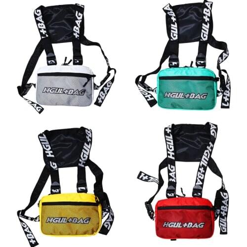 Outdoor Multifunctional Tactical Vest Backpack Men And Women Functional Style Trend Vest Chest Bag Street Hip-Hop Tooling Bag