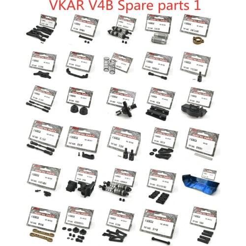 VKAR V.4B V4B 1/10 RC car spare parts Rear cantilever Differential cup shock absorber Pull rod Screw Tail Ball buckle Arm etc 1
