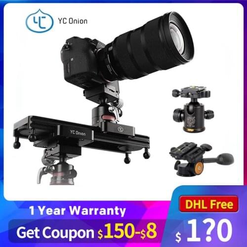 YC Onion Slider 9"/23cm Mini Adjustable Damping Camera Track Rail Dolly Slider For DSLR Camera Smart Phone DV Gopro Video Movie