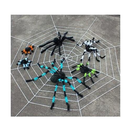 1.5m Black/white Spider web Halloween Decorations for Home Horror Halloween Decoration Party Supplies