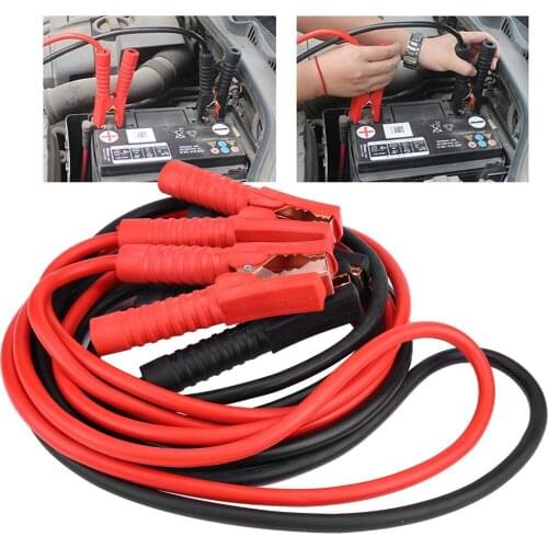 1 Pair of 12V Car Power Booster Cable Emergency Battery Jumping Cables Battery Line for 4m/2000A, 3m/1000A(Optional)