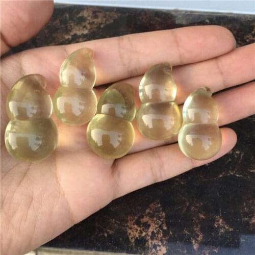 5pcs propitiou calabash cute small size Pure crystal natural citrine crystal healing crystals for home decoration wholesale