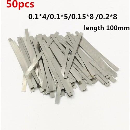 50pcs Nickel plated steel strip Nickel Plate Strap Strip Sheets for 18650 battery spot welding machine Welder /Spot welder