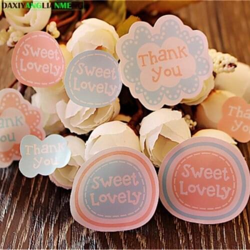 640pcs/20papers many colors " thank you" sticker Baking packaging self-adhesive sealing sticker Paper 32pcs/piece free shipping