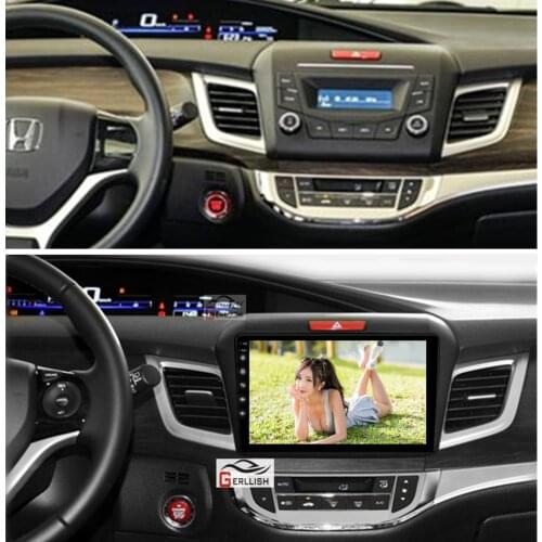 Gerllish Car Stereo Android For Honda Jade 2010 2011 2212 2013-2017 Car Radio Multimedia player GPS Navigation no 2din 2 din dvd